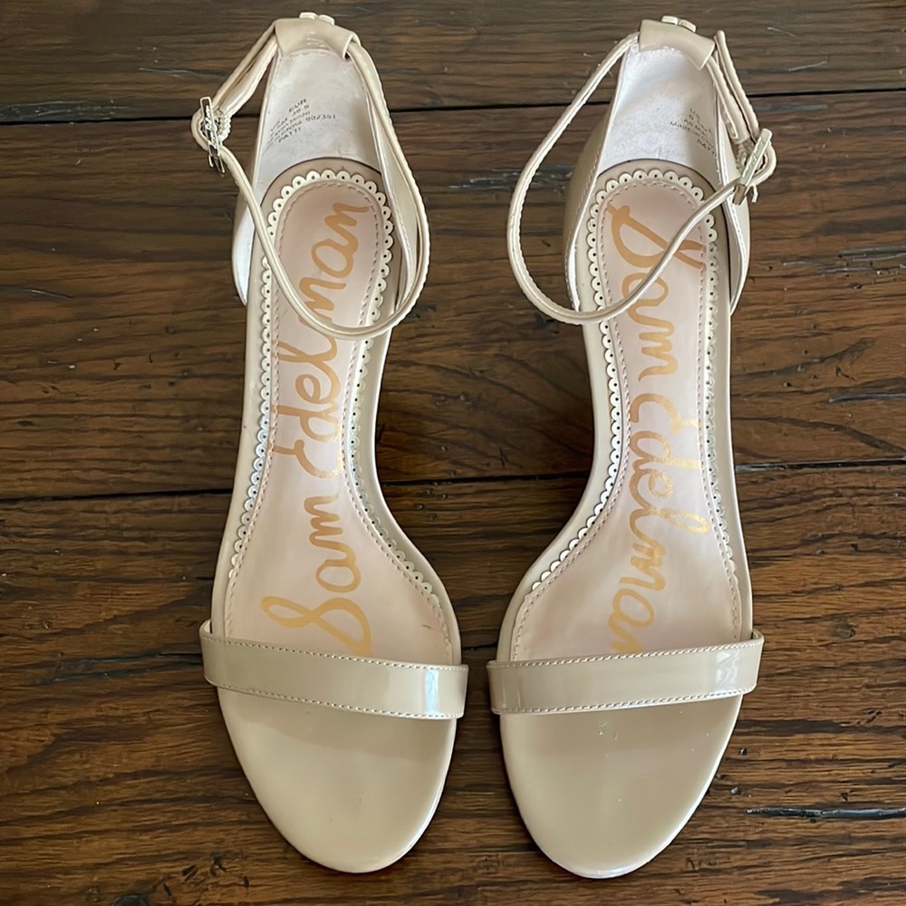 Sam Edelman Nude Strappy Heels size 6.5